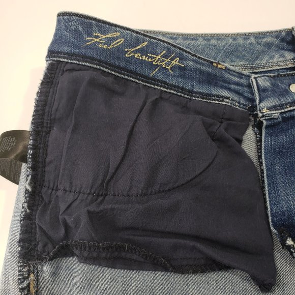 WHBM Baroque Embroidered Boot Cut Jeans Size 6 R WHITE HOUSE BLACK MARKET - Picture 16 of 16